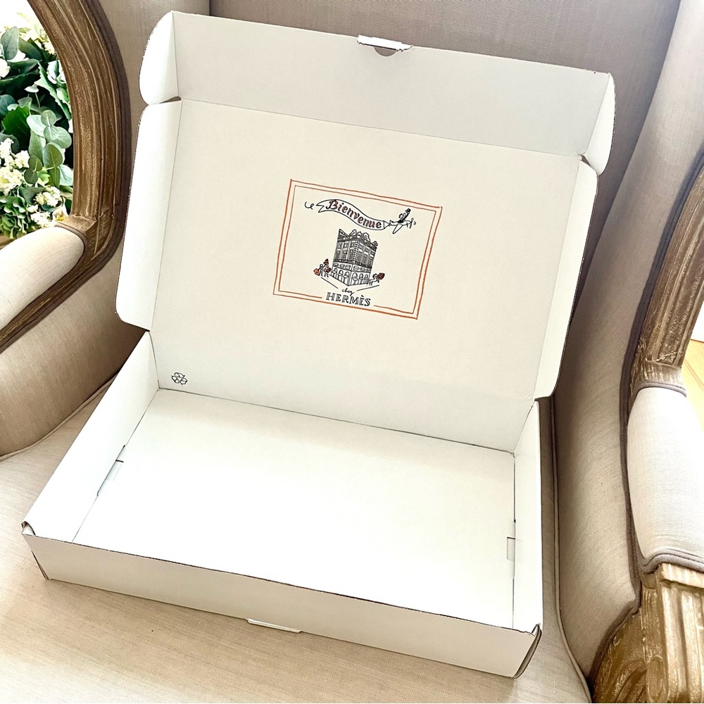 🧡 Auth Hermes gift shipping storage box